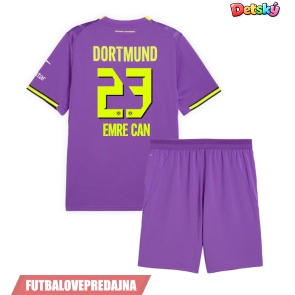 Lacne Dětský Futbalové dres Borussia Dortmund Emre Can #23 2026-27 Krátky Rukáv - Tretina (+ trenírky)